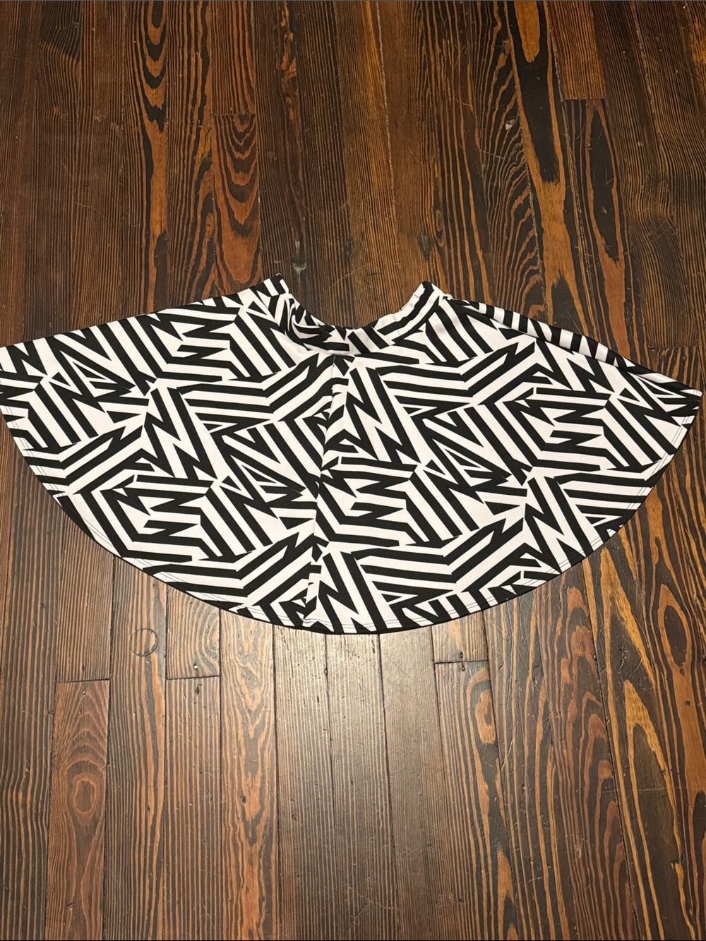 See You Monday Black and White Circle Skirt